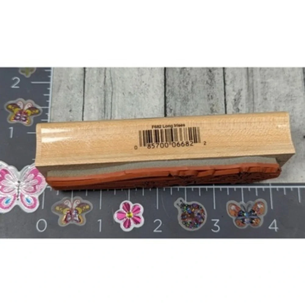 Hero Arts Long Irises Flowers F682 Rubber Stamp Wood #L38